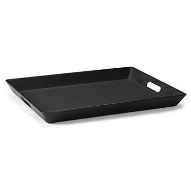 G.E.T. Non-Skid Ottoman/Coffee Table Serving Tray, 15" x 20", Black