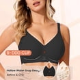 thumbnail image 2 of Jelly Bras for Women Wireless Full Coverage Seamless V-Neck Bra with Keyhole Cutout, Everyday Comfort,Sizes M-3XL, 2 of 7