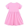 thumbnail image 4 of gdxvjhbj Robe en Tulle Robe d'Été pour Tout-Petites Petites Filles Robe Florale à Manches Courtes Tenue Décontractée Robe 2T 3T (Rose,2-3 Ans), 4 of 6