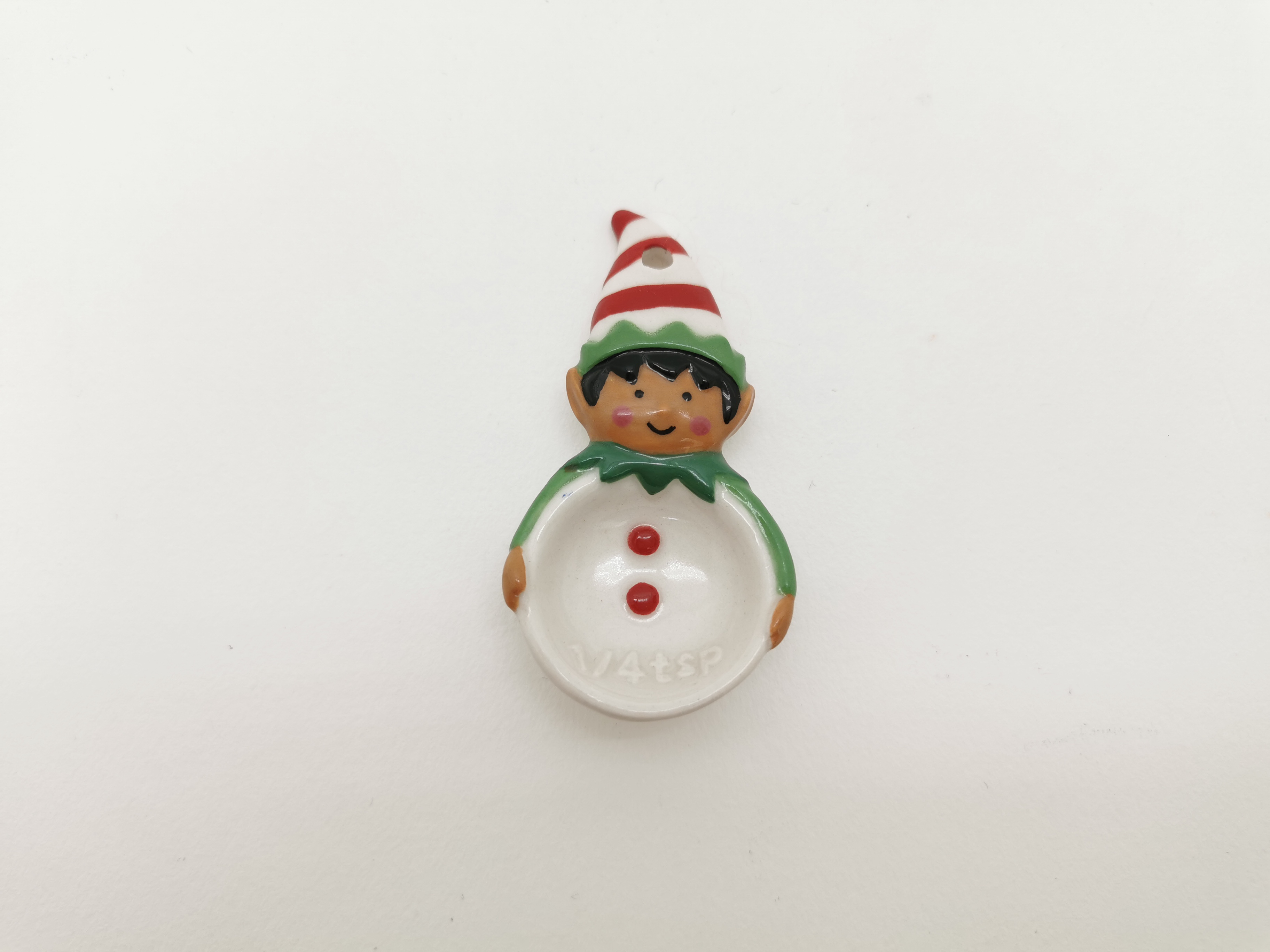 Holiday Time Elf Measuring Spoons, Earthenware, African American