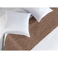 thumbnail image 2 of Abstract Bed Runner, Print of Natural Stone Rock Like Surface Pattern Modern Design, Decorative Accent Bedding Scarf for Hotels Homes & Guest Rooms, Queen, Ecru Brown and Charcoal Grey, by Ambesonne, 2 of 3