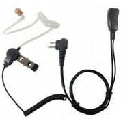 PRYME LMC-1AT01 Pro-Grade Lapel Microphone with Clear Tube earphone compatible with all Kenwood 2-pin Portable Radios.