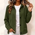 thumbnail image 4 of Ovzne Women's Corduroy Shacket Button Down Jacket Lapel Collar Long Sleeve Coat with Pockets Relaxed Fit Casual Outerwear,Army Green Jackets for Women, 4 of 8
