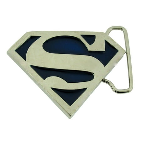 Superman Blue Translucent Belt Buckle DC Comics Logo Costume