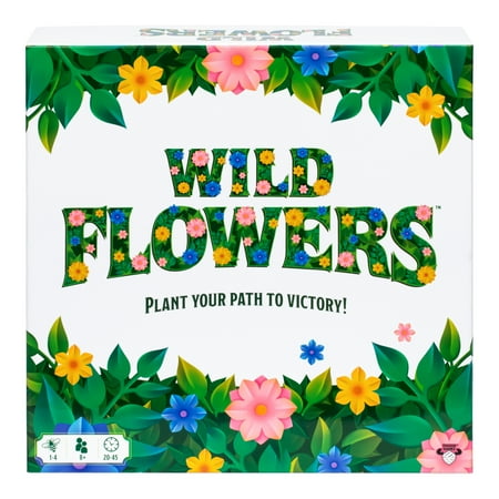 Wild Flowers Family Fun Strategy Game, Ideal for Solo Play, and 1 to 4 Players Aged 8+