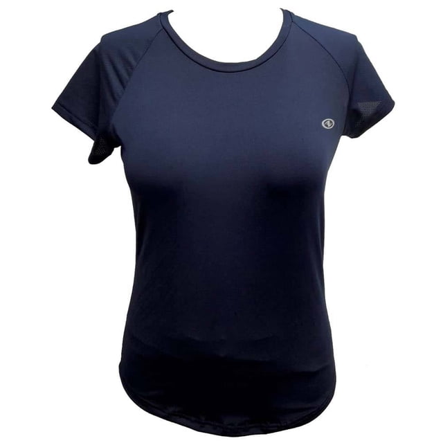 Playera Athletic Works para Mujer, Manga Corta Marino Talla G