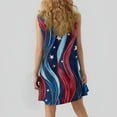 thumbnail image 5 of T Shirt Dress, American Flag Casual Tank Sundress With Pockets 4Th Of July Boho Beach T-Shirts Round Neck Dresses Valentines For Women Cocktail Dresses 2025 Cocktail Dresses (L, Light blue) ZMTing, 5 of 5