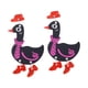 thumbnail image 5 of Pendientes colgantes de animales, pendientes colgantes, joyería colorida de animales, tacones altos de pollo, pendientes extraños divertidos, lindos Negro Yinane Pendientes colgantes, 5 of 8