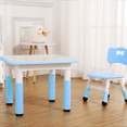 thumbnail image 2 of Juego de Mesa y 4 Sillas para Niños, Escritorio de Altura Ajustable para Artes y Manualidades para Edades de 2 a 10 Años, Escritorio de Graffiti, Patas Antideslizantes, Máximo 300 Libras, 2 of 7
