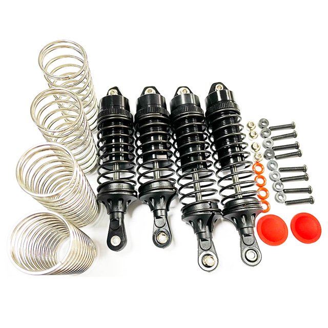 Amortiguador trasero Vogacara roscado de aleación de aluminio RCGOFFLOW 1/10 para ARRMA SENTON 3S RC Negro