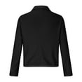 thumbnail image 4 of Fesfesfes Blazer Coat for Women Spring And Fall Solid Color Long Sleeve Button Lapel Thin Suit Small Jacket On Sale, 4 of 7