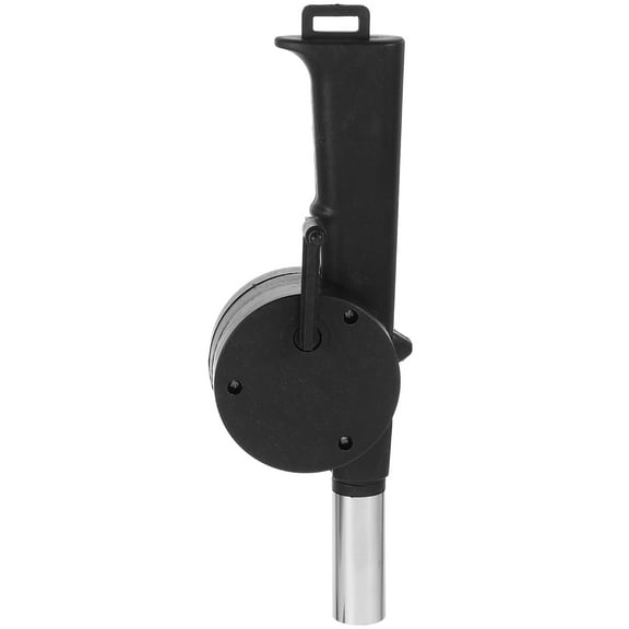 ETHZZLE 1Pack Black Hand Crank Fire Blower for Campfire Starting Airflow Generation Portable
