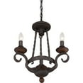 thumbnail image 2 of Quoizel Nbe5303 Noble 3 Light Chandelier - Black, 2 of 5