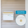 thumbnail image 6 of Architectural Mailboxes Mailsafe Locking, Plastic, Medium, Wall-Mount Mailbox in White, 6 of 9