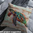 thumbnail image 2 of Feelyou Sea Turtle Fabric by the Yard 1 Yard for Teens, Rustic Lodge Cabin Home Decor Fabric by the Yard, Marine Sealife Sewing Fabric, Breathable Home Decor, 2 of 6
