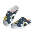 thumbnail image 2 of Kdxio Astronaut And Space Women's Men's Slippers Plush Slip-On House Slipper for Winter Indoor Soft Cushion Non-slip Fluffy Slides Slippers-46/47, 2 of 7