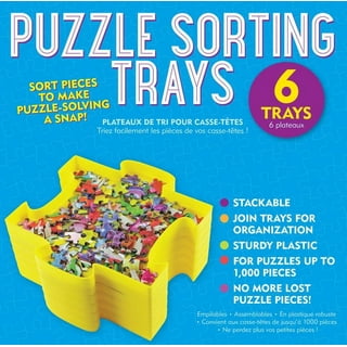 Bits and Pieces - Puzzle Stackem Sorting Trays - Puzzle Piece Sorter Puzzle  Gift 