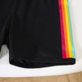 thumbnail image 7 of Toddler Baby Girl Clothes Summer Outfits Short Sleeve Elastic Sweatshirt and Shorts 2 Piece Sweatsuit Set 6-12 Months 12-24 Months 2t 3t 4t 5t 6t 7t 8t 9t Children 5-6 Years, 7 of 7