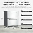 thumbnail image 3 of 2025 New 24 inch Undercounter Refrigerator, 5.12 Cu.Ft Fridge for Patio, Drawer Refrigerator Under Counter Fridge Ideal for Home and Commercial, 3 of 7