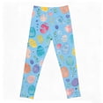 thumbnail image 5 of HXWCHs Girls Cozy Pants Easter Print Stretchy Athletic Casual Leggings for toddler Kids Playwear Comfortable Soft Base Layer Pants 9-10Years Light Blue, 5 of 5
