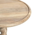 thumbnail image 6 of Kate and Laurel Willoughby Modern Wooden Spiraled Round Side Table, 15 x 15 x 24, Light Natural, Accent Pedestal End Table with Turned Base for Use as Indoor Plant Stand or Bedroom Nightstand Option, 6 of 8