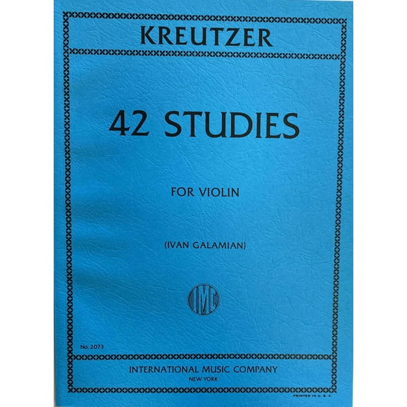 INT2073 - Kreutzer - 42 Studies For Violin