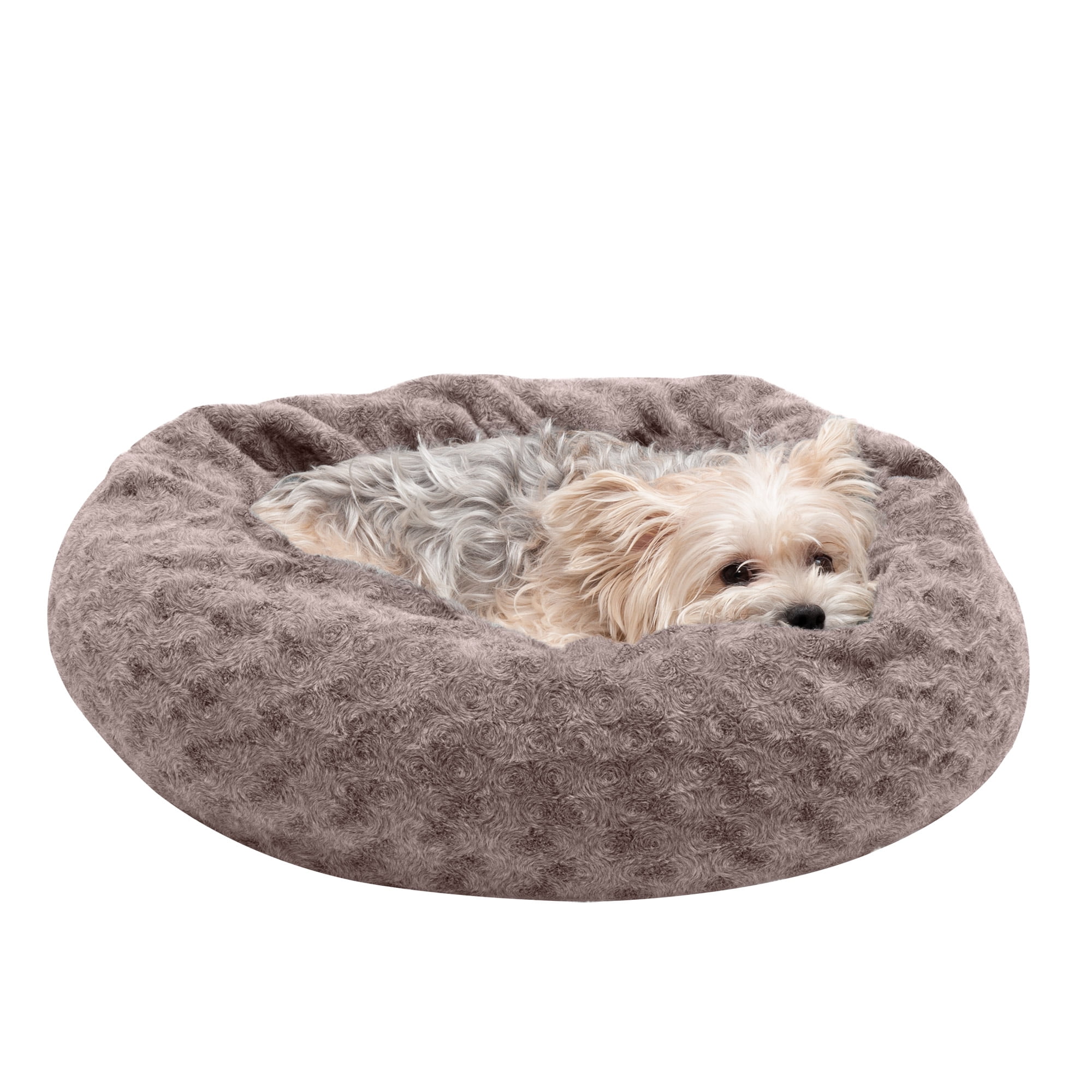 la doggie vita plush donut dog bed