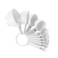 thumbnail image 2 of Oleegame 2PC 10PCS Measuring Spoons And Cups Sets Complete Set Of Quantitative Seasoning Tools Measuring Spoon Set For Cooking And Baking White, 2 of 4
