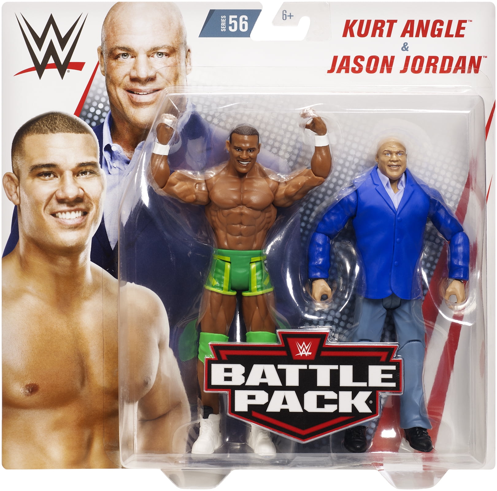 amplitude grå krokodille Kurt Angle & Jason Jordan - WWE Battle Packs 56 Toy Wrestling Action  Figures - Walmart.com
