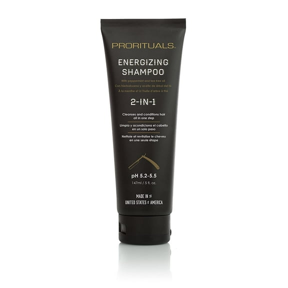 Prorituals 2 In 1 Energizing Shampoo for Men, Cleans and Conditions in One Step 5oz