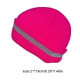 thumbnail image 1 of pitrice Skull Caps for Men Reflective Liner Solid Color Winter Beanie Warm Multifunction Windproof Coldness Protection Casual Cycling Fushcia, 1 of 6