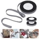 thumbnail image 4 of Cinta de raso ANGGREK con cable de rayas blancas y negras 3 rollos, 4 of 7