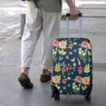 thumbnail image 3 of Pioneer Flower Floral Print Pattern Luggage Cover Fashion Suitcase Cover Baggage Covers Fit 25-28 Inch Luggage (Go Travel), 3 of 5
