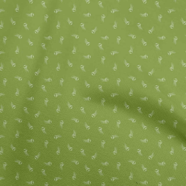 oneOone Rayon Light Green Fabric Ocean Sea Plants Craft Projects Decor Fabric Printed By The Yard 56 Inch Wide