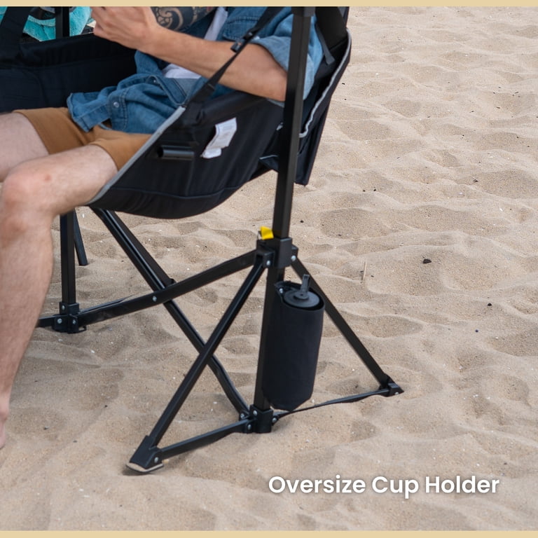 Arrowhead Outdoor Folding Hammock Chair with Detachable Footrest