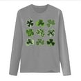 thumbnail image 2 of HAiming Womens St Patrick's Day Shirts Long Sleeve T-Shirts Crewneck Shamrock Casual Tee Shirts Tops, 2 of 5