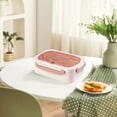thumbnail image 3 of Insulated Compartment Lunch Box Sealed Leak-Proof, Microwave Safe Food Carrier Durable for Work Travel Campus, Easy Clean Container, 3 of 6