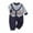 Navy, variant on Baby Boys Rompers Baby Boy Gentleman Suit Striped Romper Jumpsuit Clothes Outfits Navy Comfortable Playwear 3 Months-6 Months