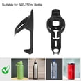 thumbnail image 3 of Soporte de Botella de Agua para Bicicleta Negro, Compatible con Botellas de 500-750ml, Nylon Reforzado con Fibra de Carbono, 3 of 6