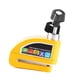 thumbnail image 5 of Sistema de alarma de seguridad con bloqueo de freno de disco antirrobo para motocicleta, scooter y bicicleta, color amarillo, 5 of 9