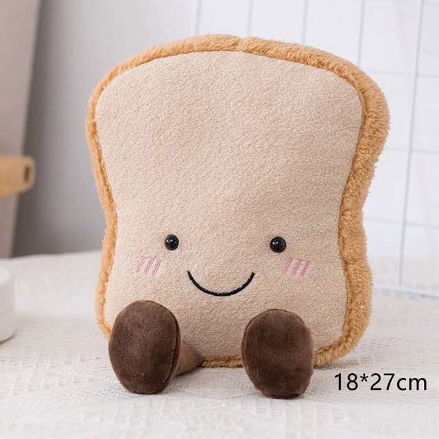 Juguetes de peluche de la serie Bread para niñas, peluches de Croissants, Burritos bonitos, muñecos de comida suaves, regalos de apaciguar, 20cm Fivean unisex