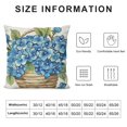 thumbnail image 5 of Shangniulu Flower Decorative Throw Pillow Covers , Spring Summer Floral Our Life Porch Home Decor, Enjoy The Little Things Farmhouse Outdoor Sofa Couch Cushion Case White, 5 of 5