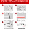 thumbnail image 2 of 2 set Cable Concealer, Cord Cover Raceway Kit, Wire Cover for Mount TV, Cable Hider Channel for Home Office, 2 of 8