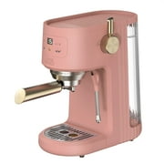 Thyme & Table Barista Mini Espresso Machine with 15-Bar Pressure and Steam Wand, Faded Rose