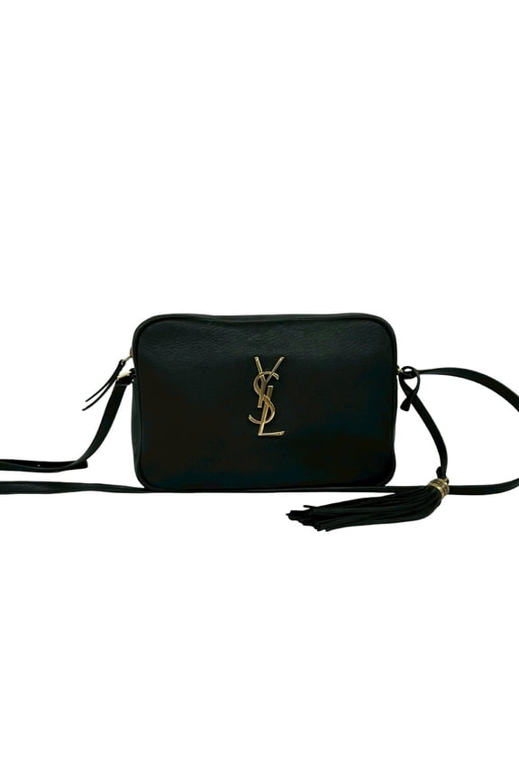 Pre-Owned Yves Saint Laurent SAINT LAURENT PARIS YSL Logo Hardware Leather Tassel Mini Shoulder...