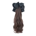 thumbnail image 1 of Extension de Cheveux Queue de Cheval Ondulée et Bouclée à Joli Nœud, Pince à Griffes en Fibre Synthétique Résistante à la Chaleur de 22 Pouces pour Femmes, Style Réaliste à Mi-Hauteur, 1 of 8