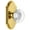 Polished Brass, variant on Grandeur 821308 Arc Solid Brass Rose Privacy Door Knob Set - Brass