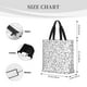 thumbnail image 3 of Easygdp Black White Music Bolsa Tote para Mujer, Bolso de Hombro para Trabajo, Playa, Viajes, Compras y Supermercado, 3 of 7