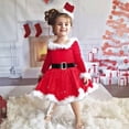thumbnail image 3 of BULLPIANO Toddler Baby Girl Christmas Dress Long Sleeve Dress Outfit for Xms Holiday Wedding Party 1-5 Years, 3 of 10