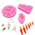 thumbnail image 4 of Easter Bunny Carrot Silicone Mold for Baking Cake Fondant Candy Chocolate Decorating Tools Dessert Mousse Mould DIY Craft, 4 of 4